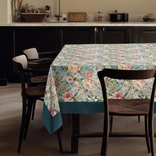 Nappe Luxueuses fleurs du XVIIIe siècle inspirées