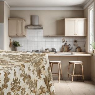 Nappe Luxueux et élégant Damas d'ivoire