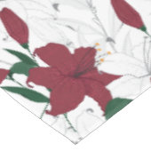 Nappe Lys de Noël rouges et blancs (Angle)