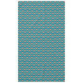 Nappe Lys d'eau rose Bleu pâle libellules Turquoise (Devant)