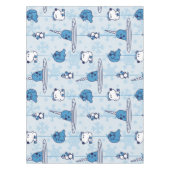 Nappe M. Narwhal Blue Snowflake Motif (Devant)