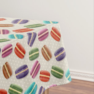 Nappe Macarons colorés mignons Motif avec Pois