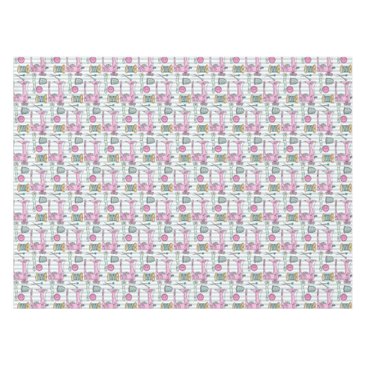 Nappe Machine à coudre - Artisanat rose coudre (Devant (Horizontal))
