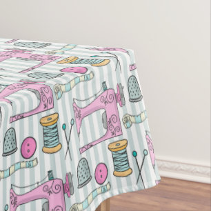 Nappe Machine à coudre - les métiers roses cousent