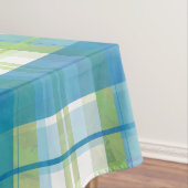 Nappe Madras Plaid Green et Blue (In Situ)