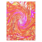 Nappe Magenta rétro et couleurs d'automne florale (Devant)