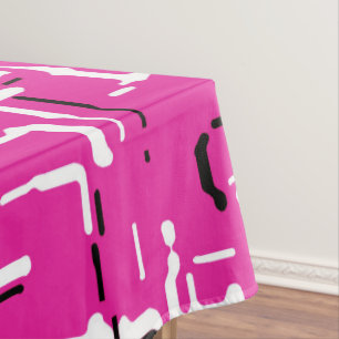Nappe Magenta violet rose noir blanc