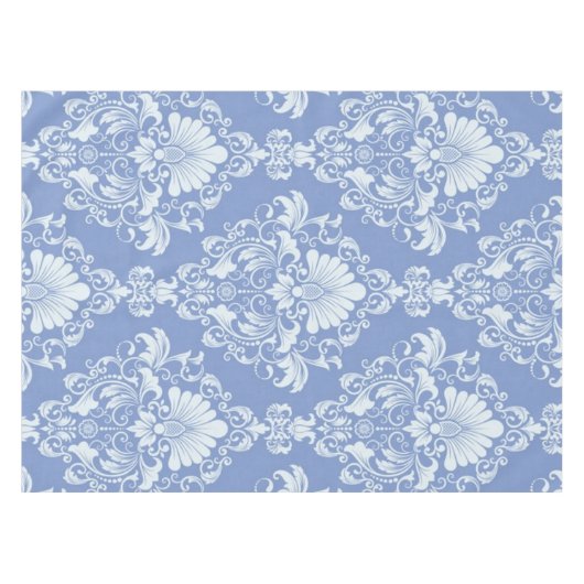 Nappe Magnifique Dinnerware Blue Damask (Devant (Horizontal))