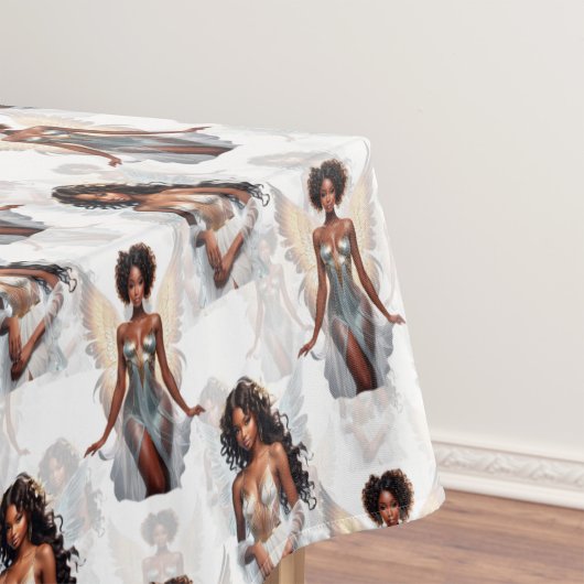 Nappe Magnifique motif de conception d'anges fille noire