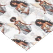 Nappe Magnifique motif de conception d'anges fille noire (Angle)