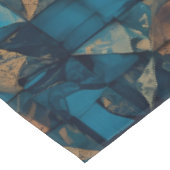 Nappe Magnifique motif patchwork "Look" en sarcelle fonc (Angle)