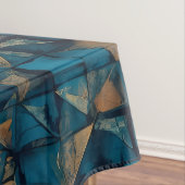 Nappe Magnifique motif patchwork "Look" en sarcelle fonc (In Situ)