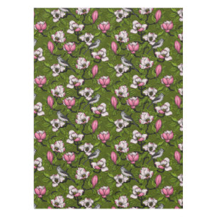 Nappe Magnolia en floraison et oiseau de tireur 2