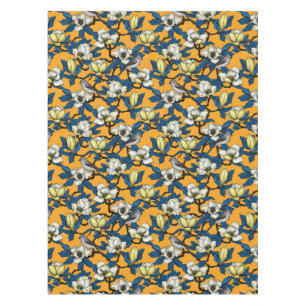 Nappe Magnolia en floraison et oiseau de tireur 3