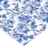 Nappe Magnolias bleu et blanc Toile de Jouy (Angle)