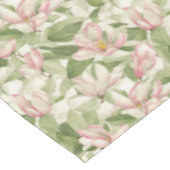 Nappe Magnolias vintage rose et blanc (Angle)