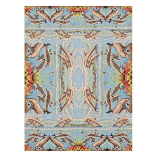 Nappe Main Painted by Number | Dolphins | (Devant)