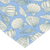 Nappe Maison de plage coquillage bleu cottage (Angle)