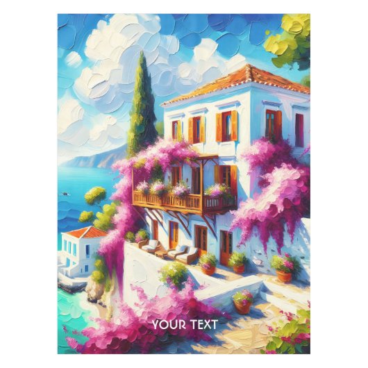 Nappe Maison de villa de mer mignonne fantastique (Devant)