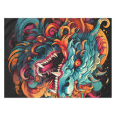 Nappe Majesté du Dragon Oriental Moderne (Devant (Horizontal))