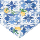 Nappe Majolica, citron, carreaux siciliens, (Angle)