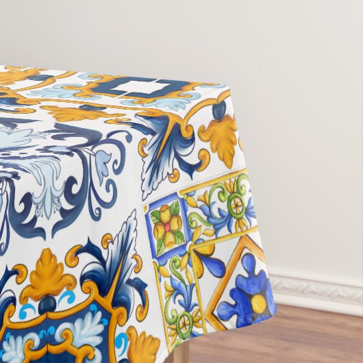 Nappe Majolica, citrons, tuiles siciliennes   (In Situ)