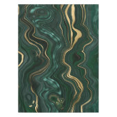Nappe Malachite vert foncé et strate d'huile d'or (Devant)