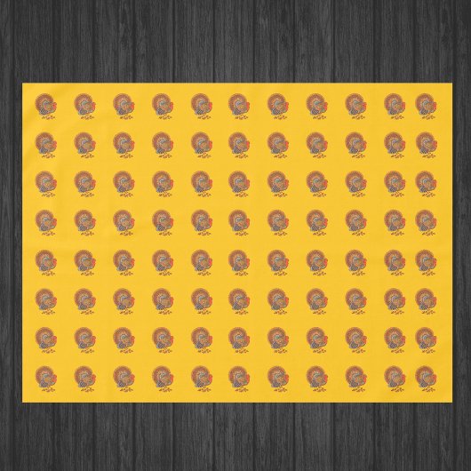 Nappe Male Thanksgiving Turkeys Fanned Tail Gold