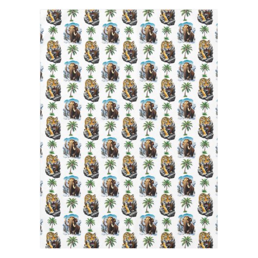 Nappe Mammoth Sabertooth Tiger âge de glace Conception M (Devant)