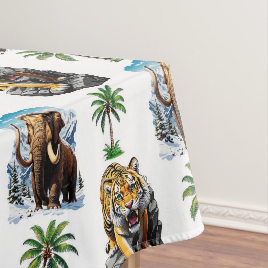 Nappe Mammoth Sabertooth Tiger âge de glace Conception M (In Situ)
