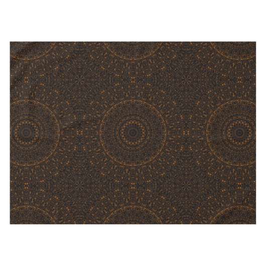 Nappe Mandala Brown rustique au charme occidental (Devant (Horizontal))