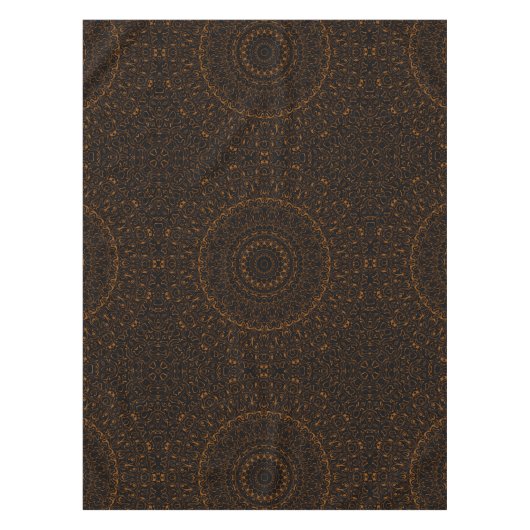 Nappe Mandala Brown rustique au charme occidental (Devant)