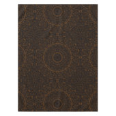 Nappe Mandala Brun Rustique au Charme Occidental (Devant)