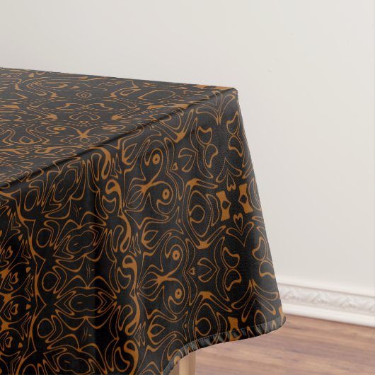 Nappe Mandala Brun Rustique au Charme Occidental (In Situ)