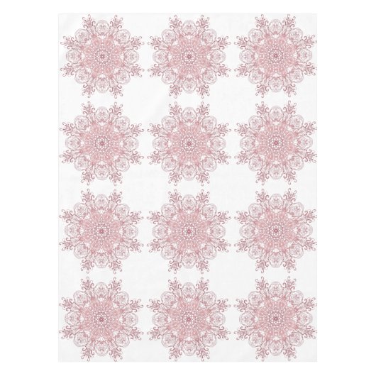 Nappe Mandala de corail floral ethnique (Devant)