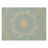 Nappe Mandala Earth Bloom – Art géométrique texturé (Devant (Horizontal))