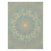 Nappe Mandala Earth Bloom – Art géométrique texturé (Devant)