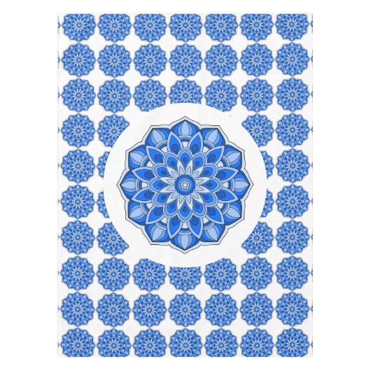 Nappe Mandala en bleu (Devant)