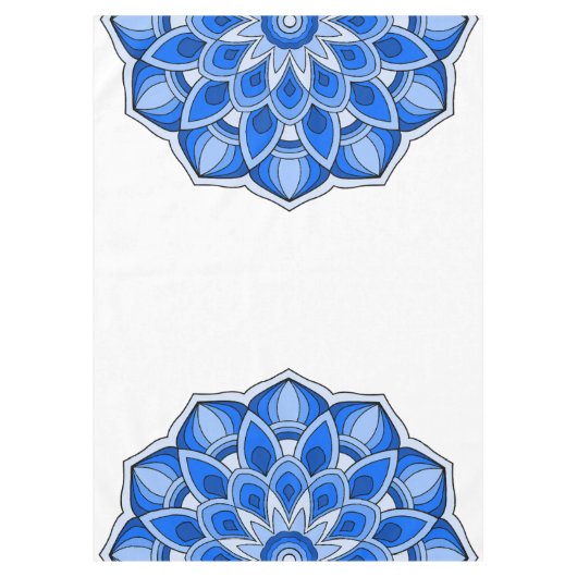 Nappe Mandala en bleu (Devant)