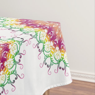 Nappe Mandala floral ethnique