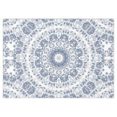 Nappe Mandala florale bleu poussiéreux (Devant (Horizontal))