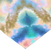 Nappe Mandala jaune turquoise (Angle)