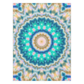 Nappe Mandala jaune turquoise (Devant)