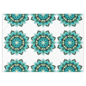 Nappe Mandala Motif 02 en aqua (Devant (Horizontal))