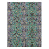 Nappe Mandala noir pourpre d'or turquoise (Devant)