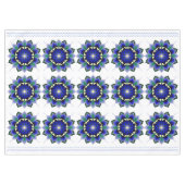 Nappe Mandala Pattern 02 in dark blue Tablecloth (Devant (Horizontal))