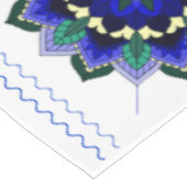 Nappe Mandala Pattern 02 in dark blue Tablecloth (Angle)