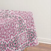 Nappe mandala ronde en mosaïque moderne Abstraite kaléid (In Situ)