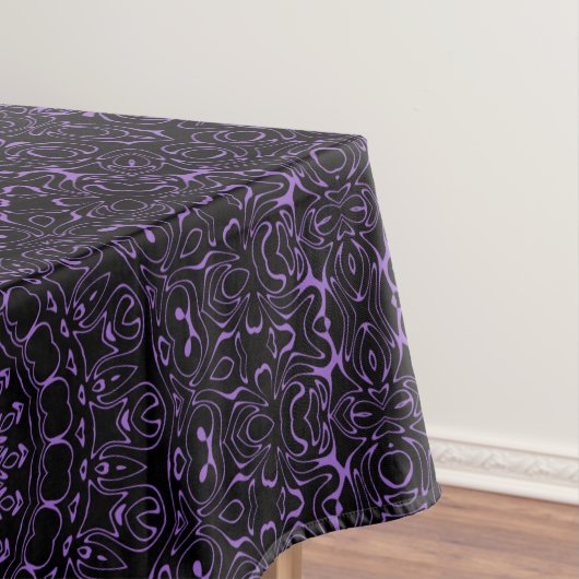 Nappe Mandala Violet Améthyste à Symétrie Intriquée (In Situ)