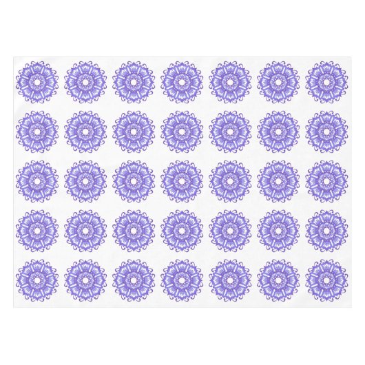 Nappe Mandala. violet floral (Devant (Horizontal))